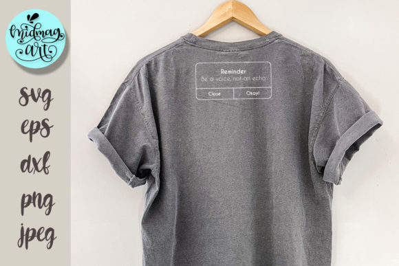 Review: Be a Voice Not an Echo SVG for Embroidery