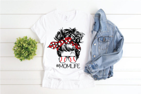 Reviewing Messy Hair Bun Mom Life Baseball for Embroidery