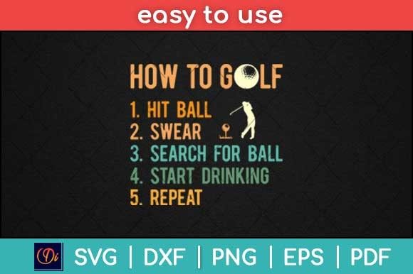Reviewing the How to Golf Funny SVG for Stitched Goods
