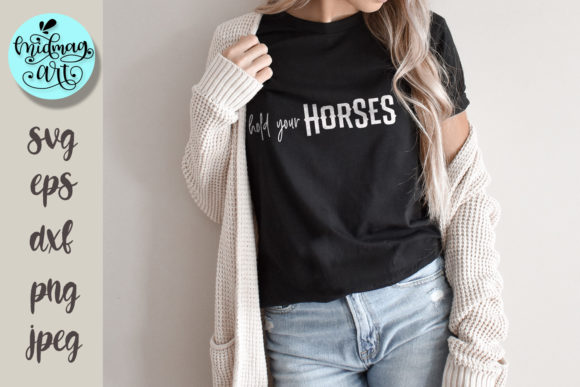 Stitching Humor: A Designer’s Take on Hold Your Horses SVG